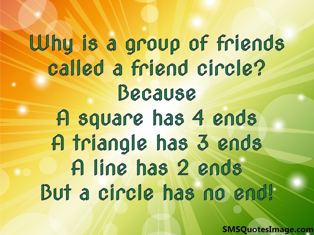 Why is a group of friends called - Friendship - SMS Quotes 