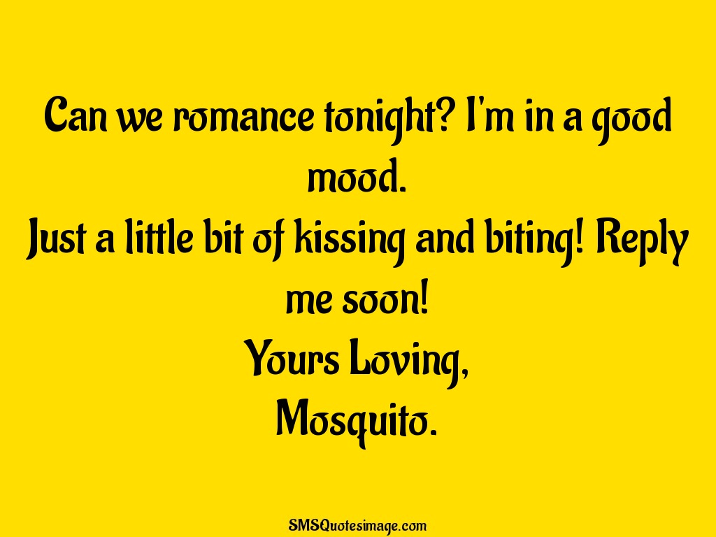 Flirt Can we romance tonight