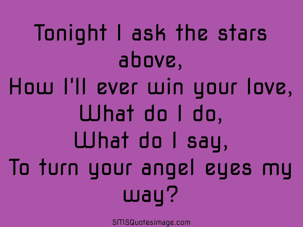 Flirt Tonight I ask the stars above