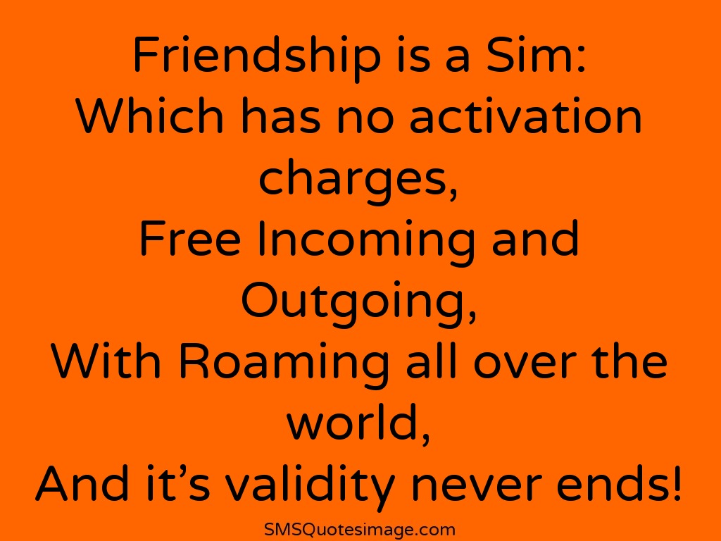 Friendship Friendship is a Sim