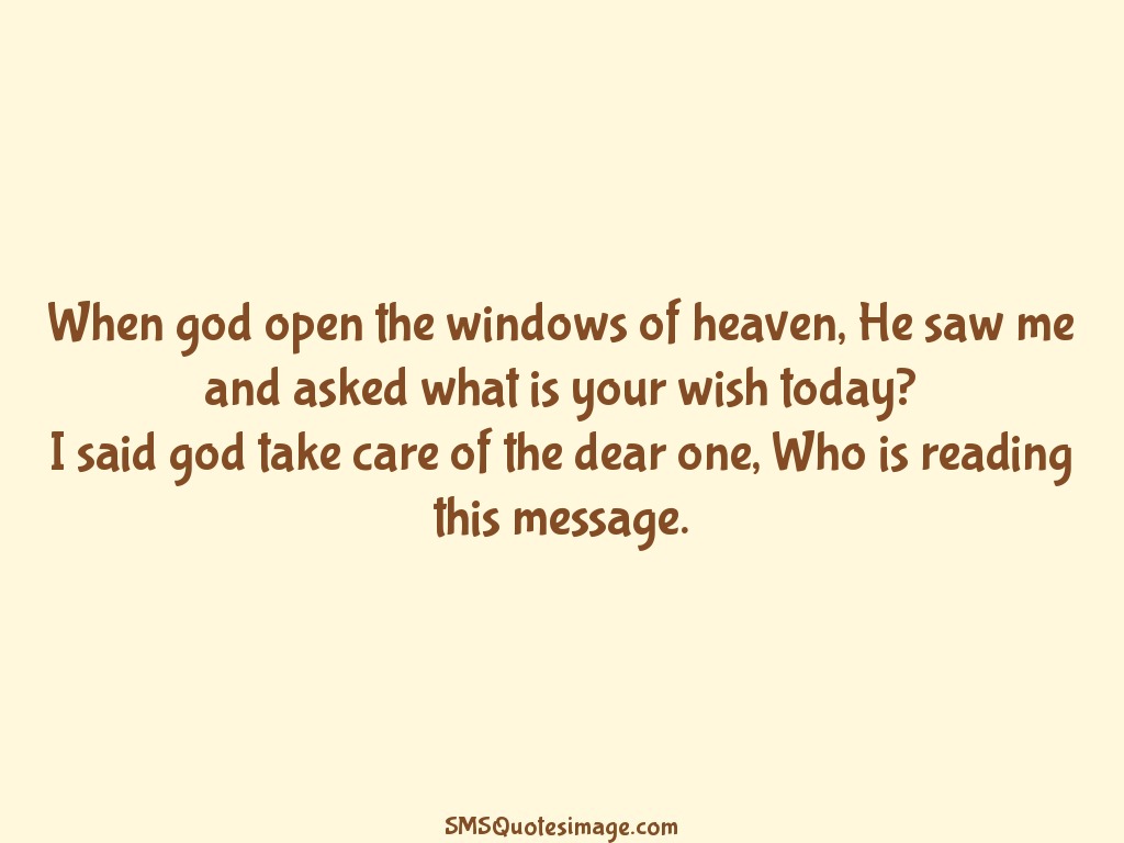 Friendship When god open the windows