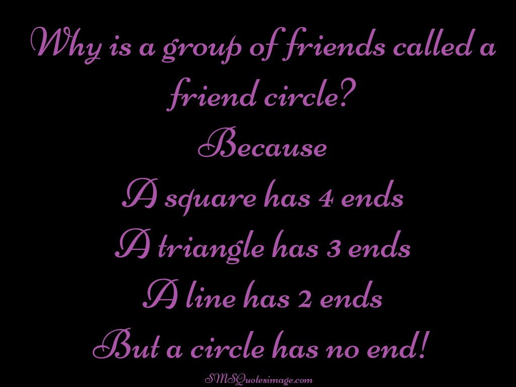 Friendship Why is a group of friends called