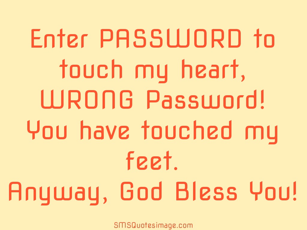 Funny Enter PASSWORD to touch 