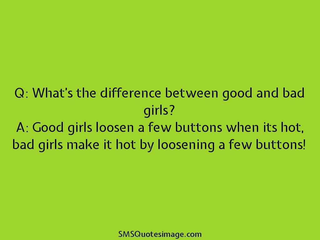 Funny Good and bad girls