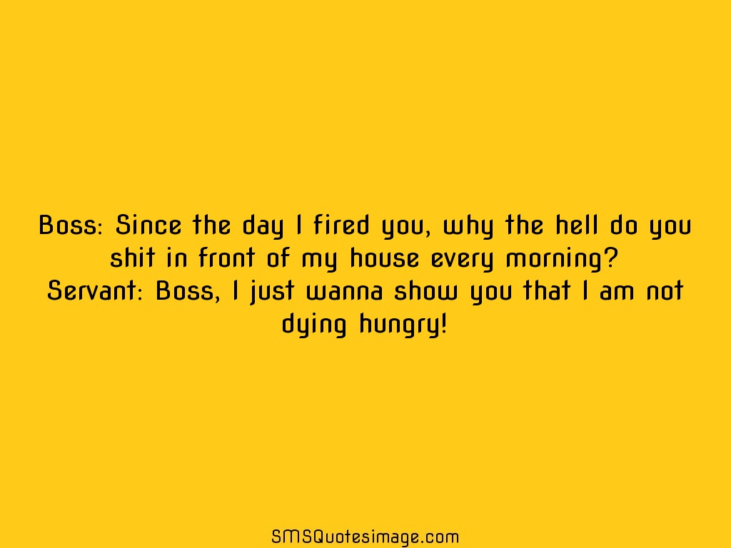 Funny I am not dying hungry