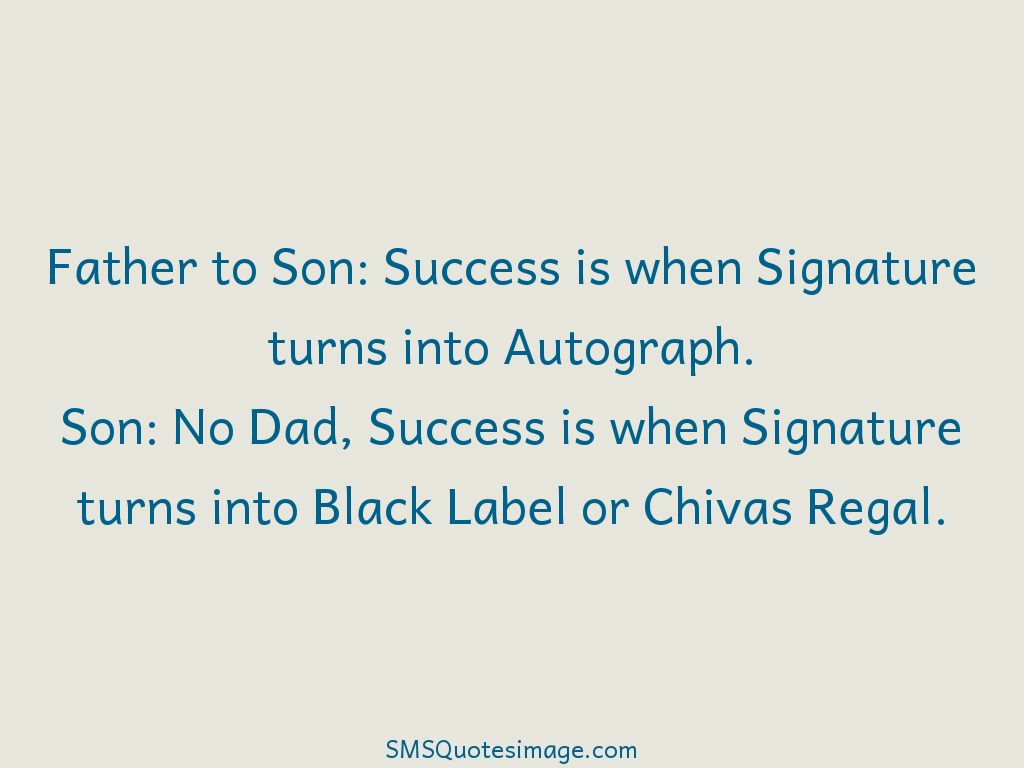 Funny Success is when Signature turns 