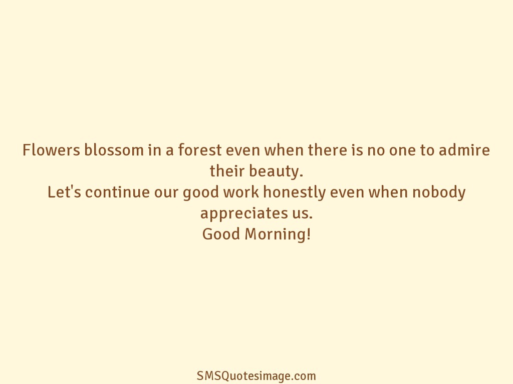 Good Morning Flowers blossom in a forest even