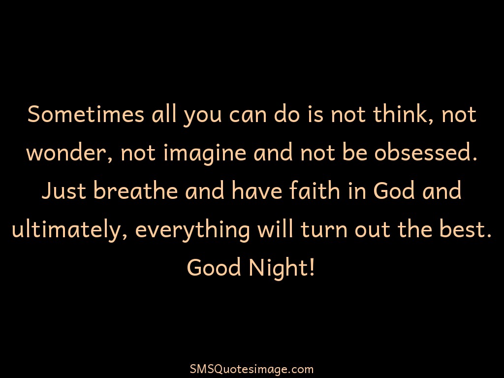 Good Night Have faith in God