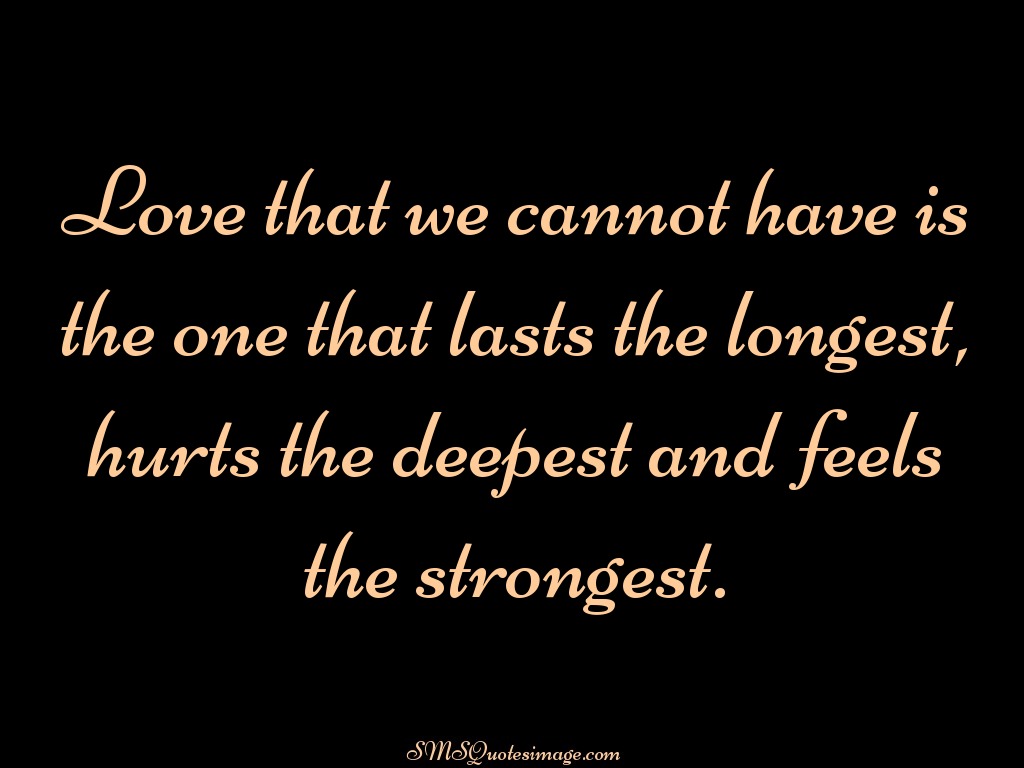 Love Love that we cannot have is