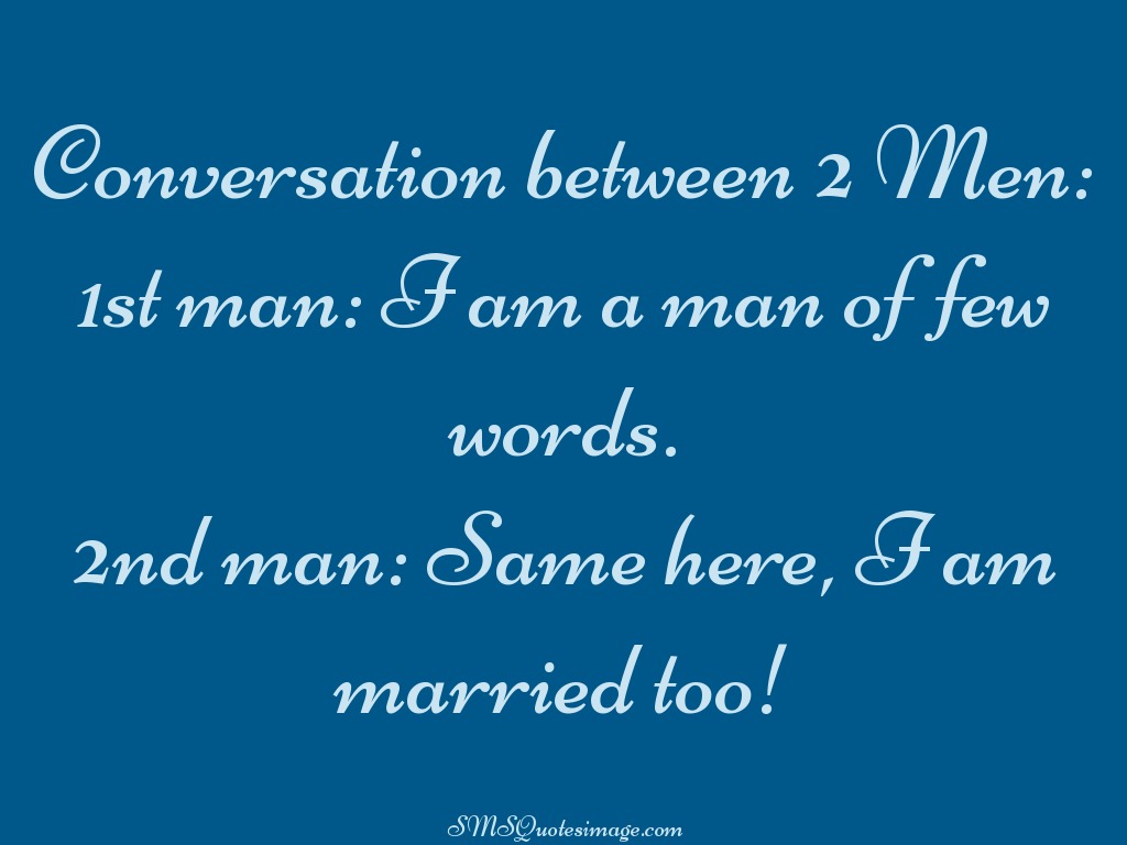 Marriage Conversation between 2 Men