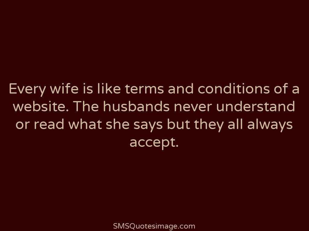 Marriage Every wife is like 