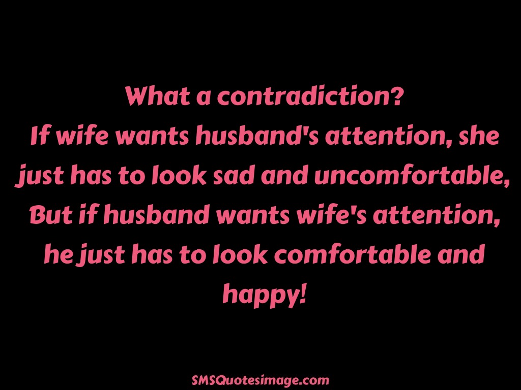Marriage If wife wants husband's attention