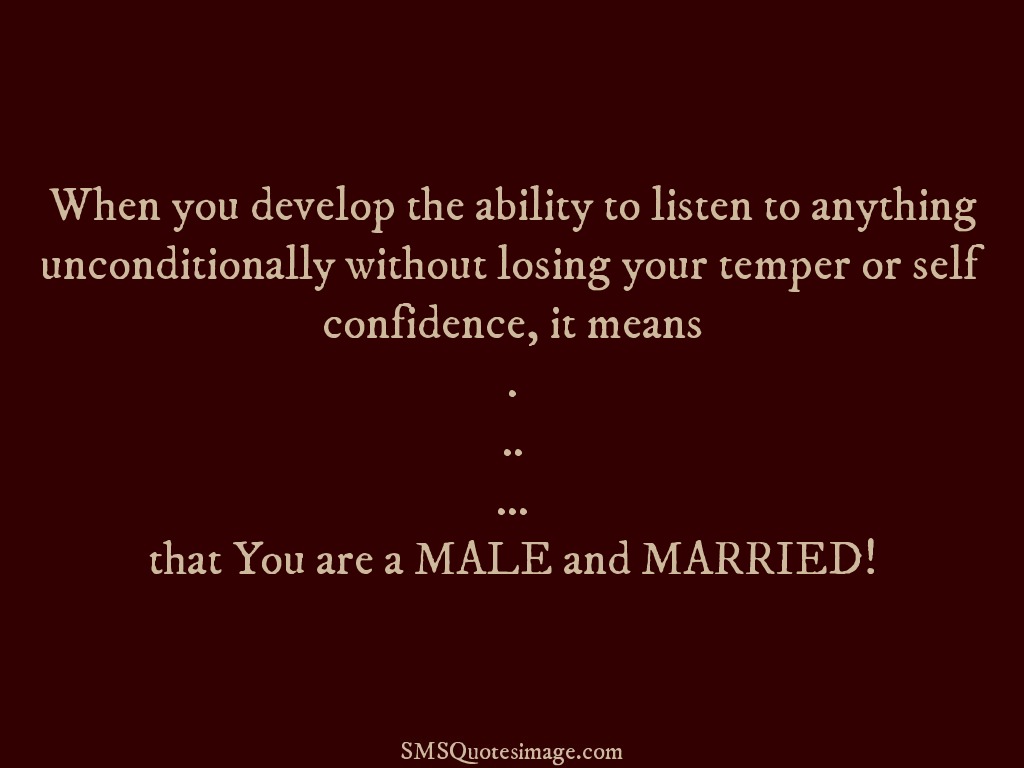 Marriage That You are a MALE and MARRIED