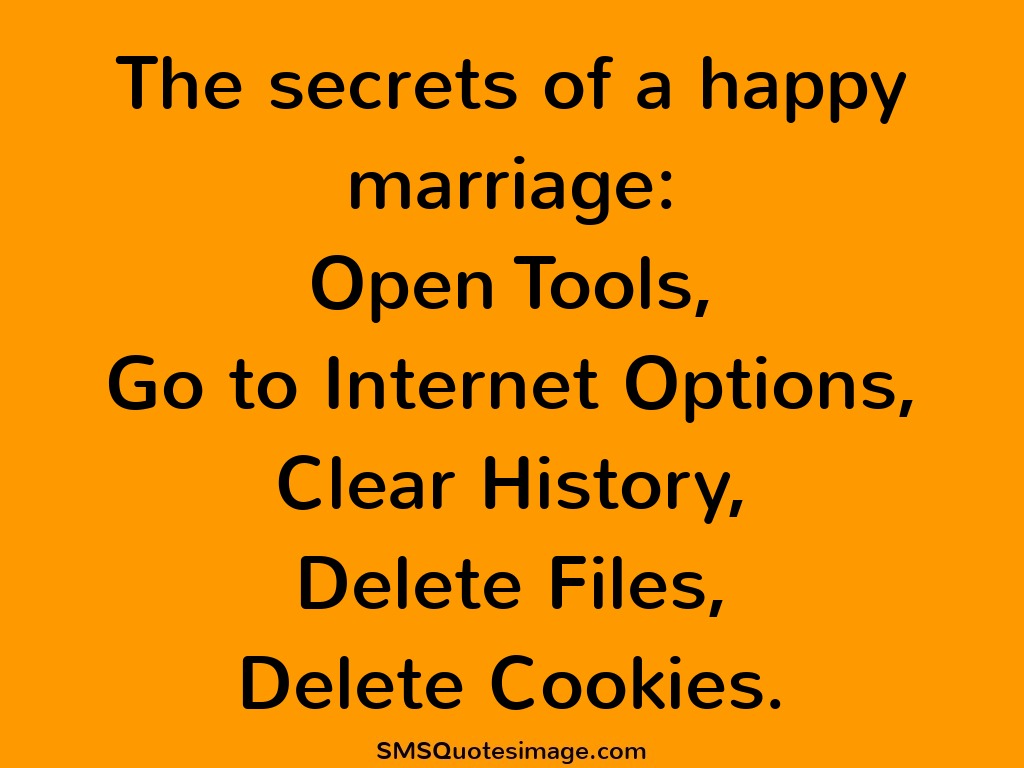Marriage The secrets of a happy marriage
