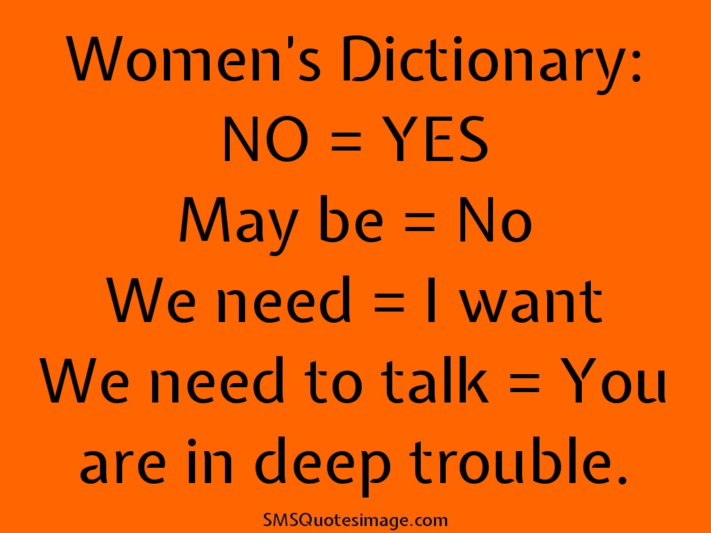 Marriage Women's Dictionary