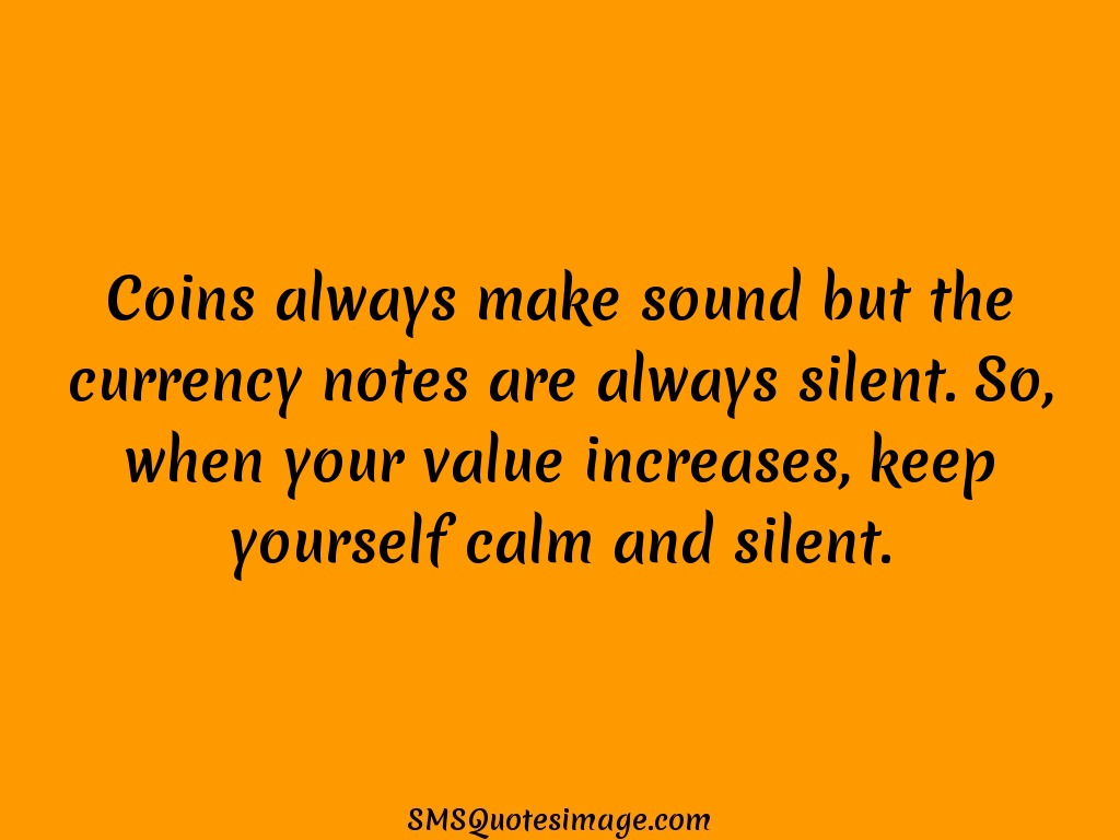 Wise Coins always make sound