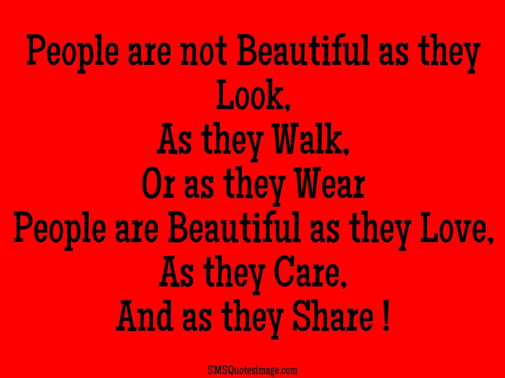 Wise People are not Beautiful