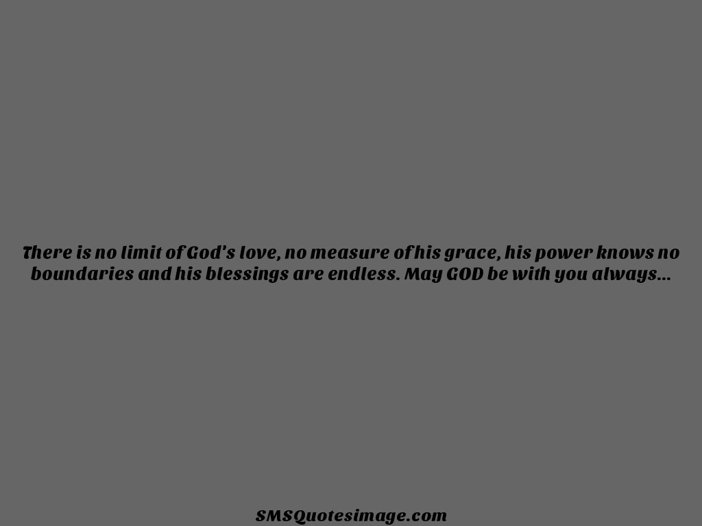 Wise There is no limit of God's love