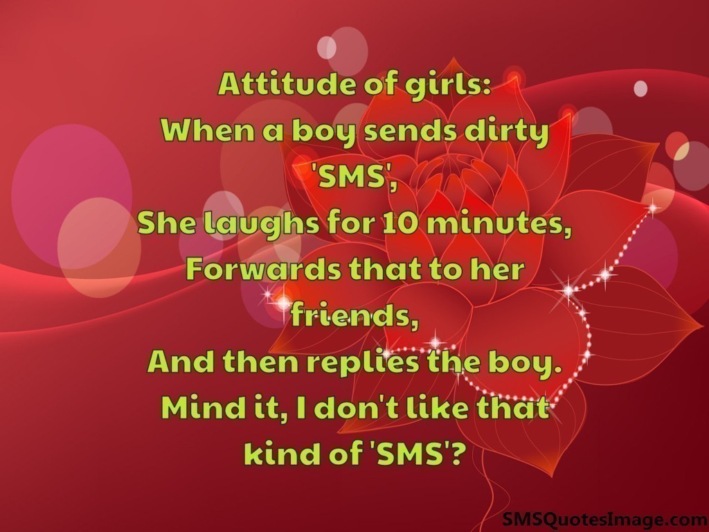 Attitude of girls