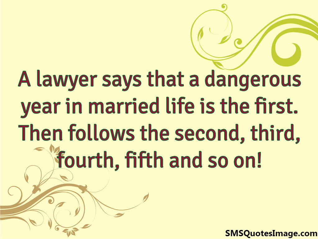 Dangerous year in married life