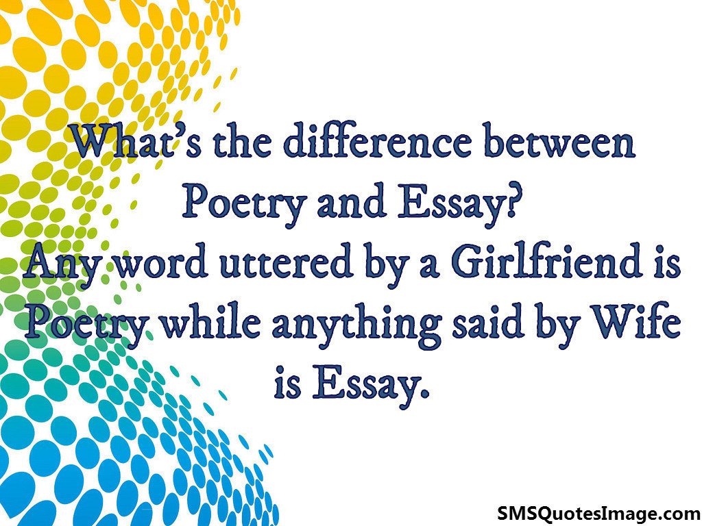 Difference between Poetry and