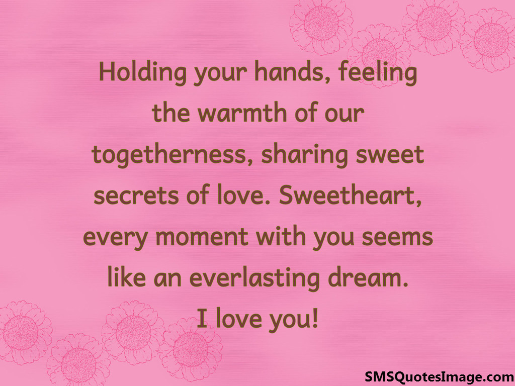 Holding your hands