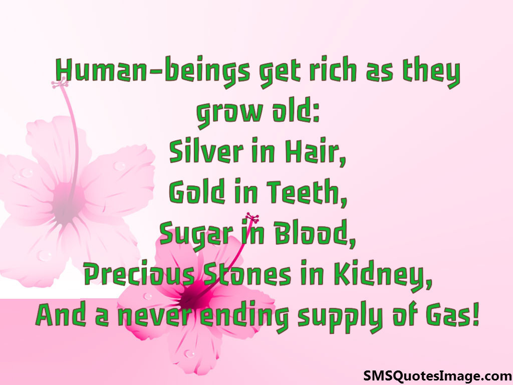 Human beings get rich as 