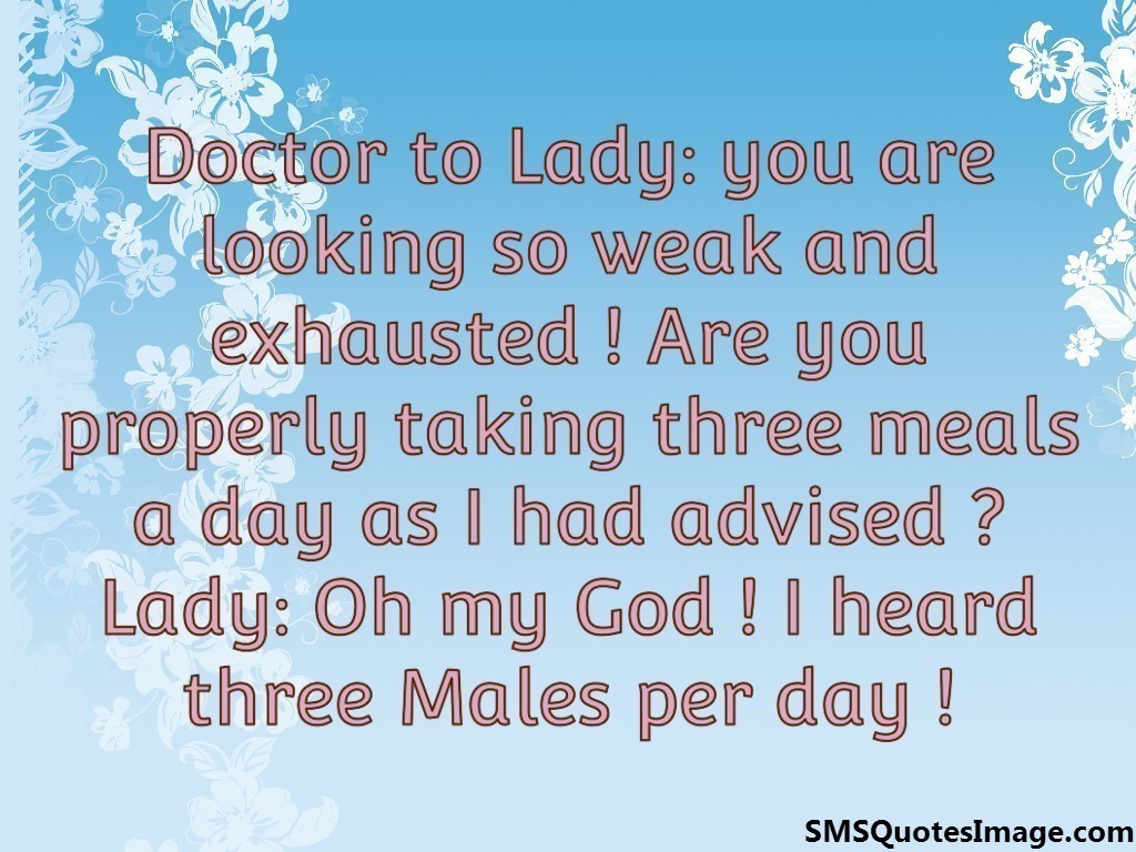 I heard three Males per day