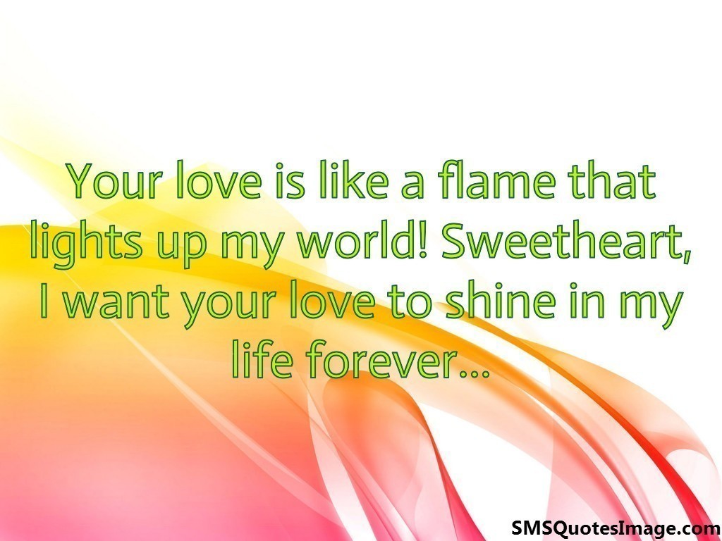 I want your love to shine