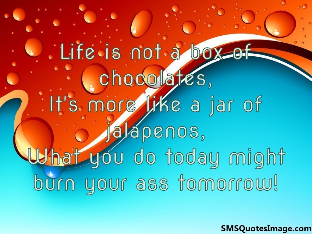 Life is not a box of chocolates