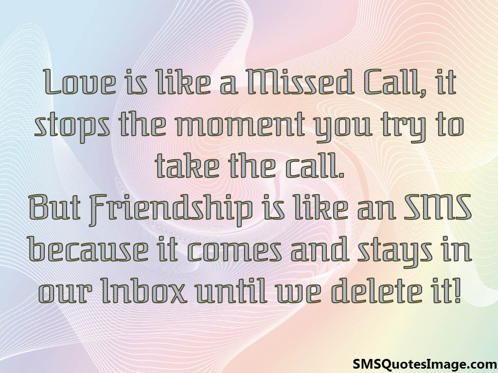 Love is like a Missed Call
