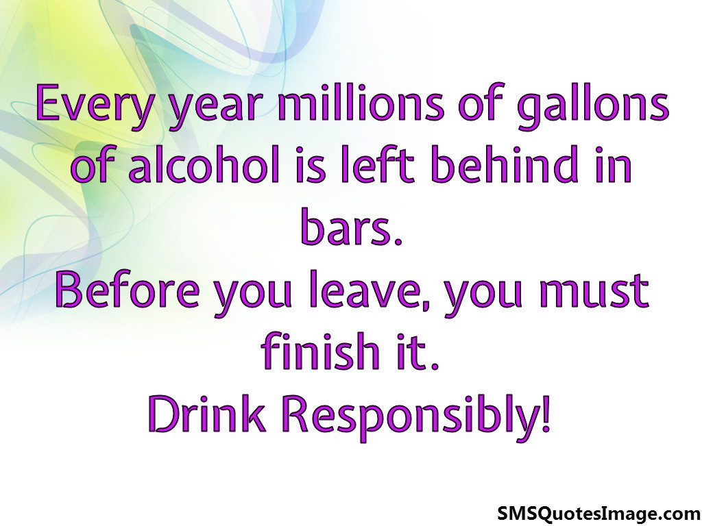 Millions of gallons of alcohol is left