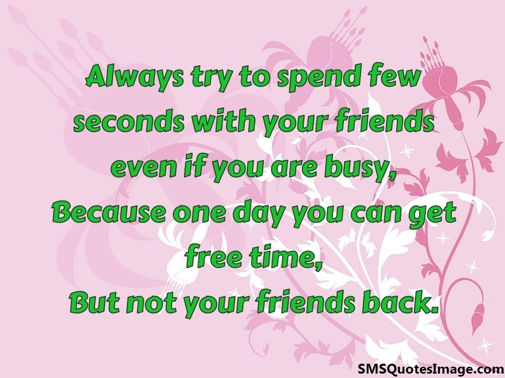 Spend few seconds