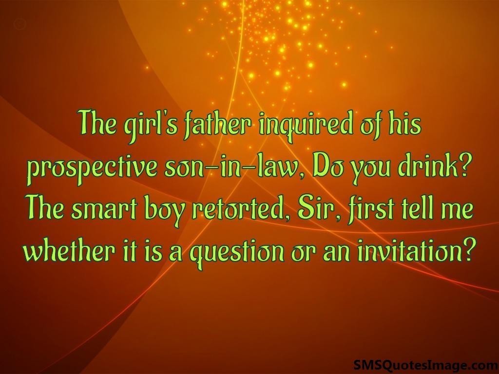 The girl's father inquired