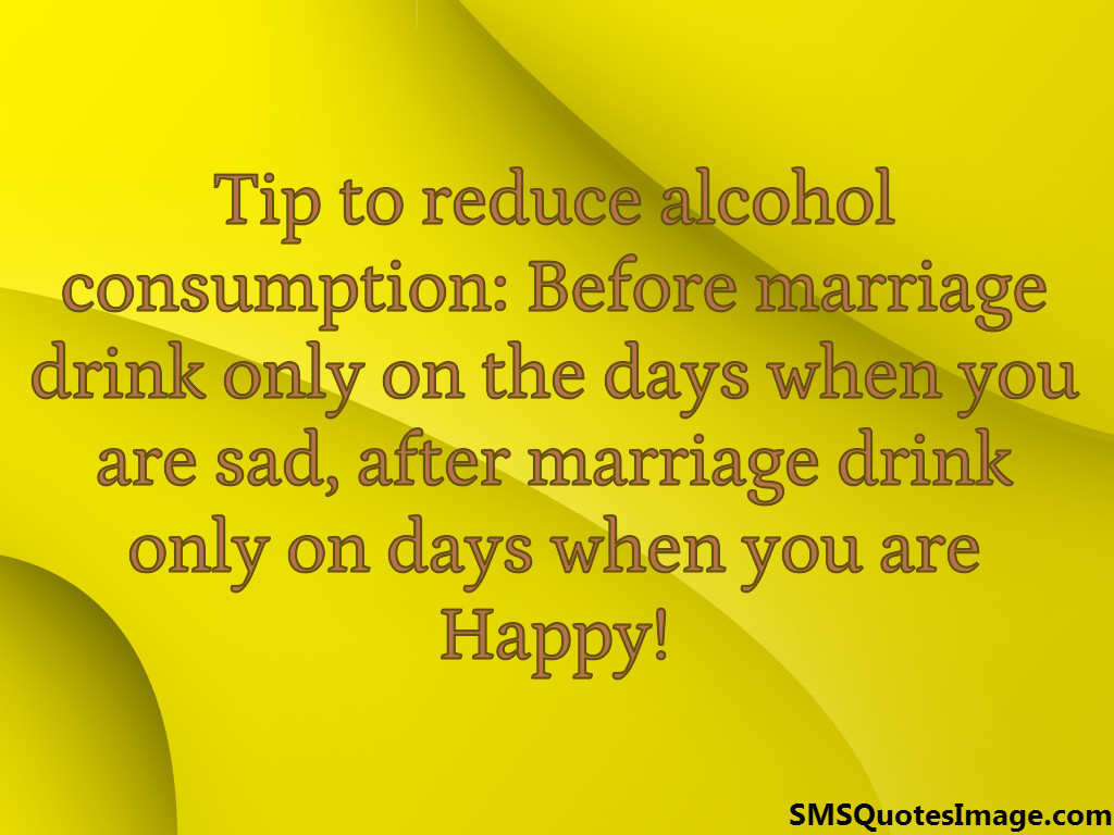 Tip to reduce alcohol consumption