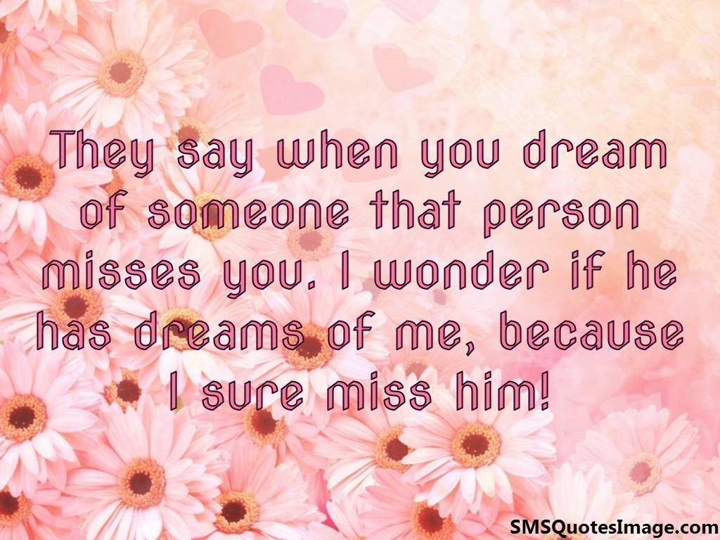 When you dream of someone
