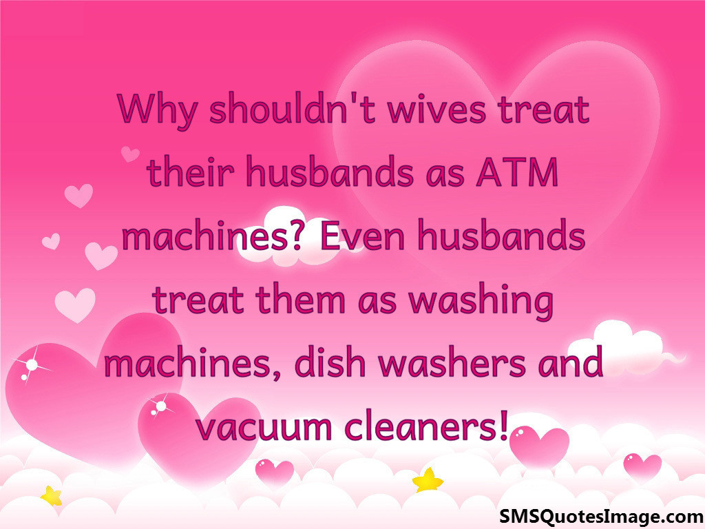 Why shouldn't wives treat