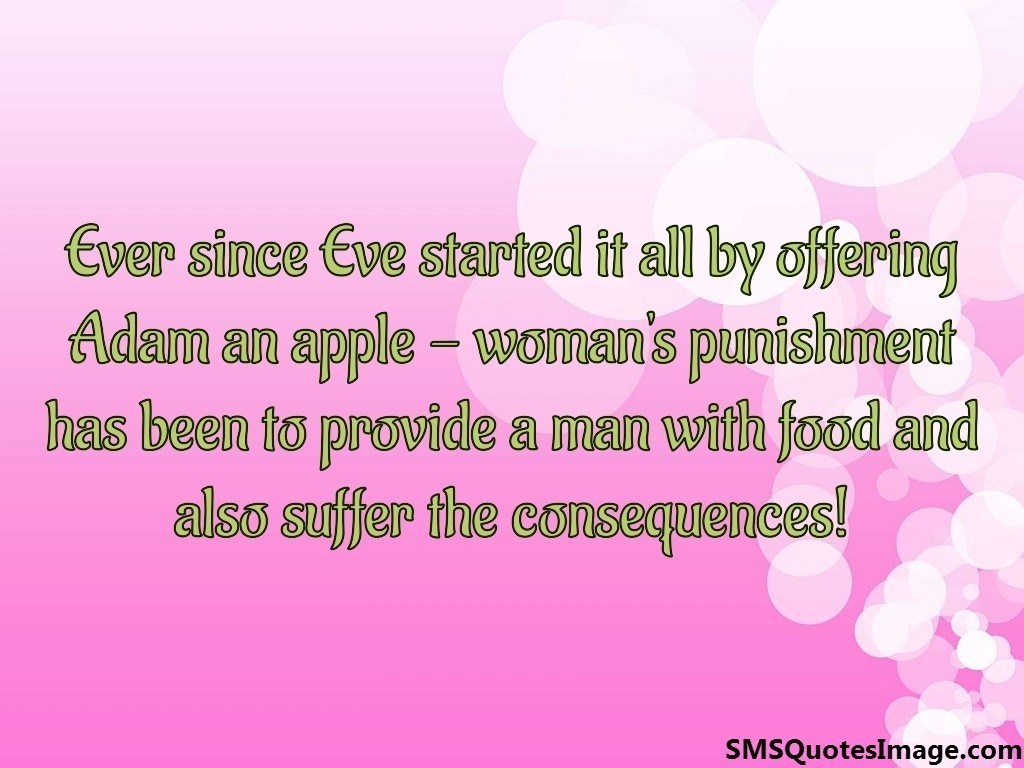 Woman's punishment