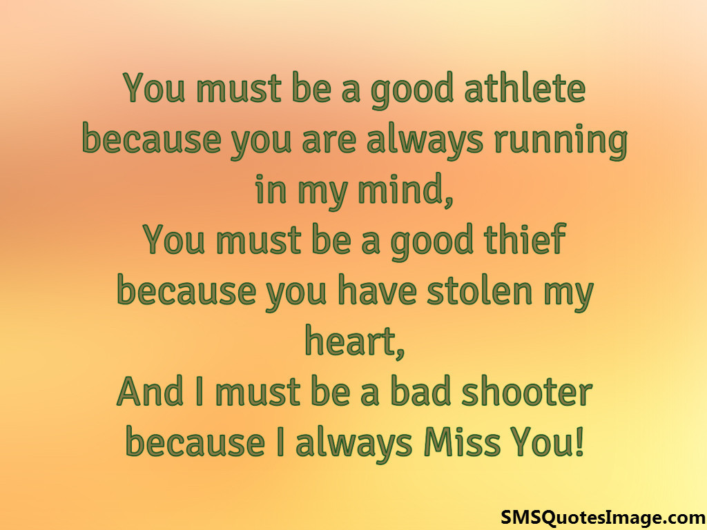 You must be a good athlete